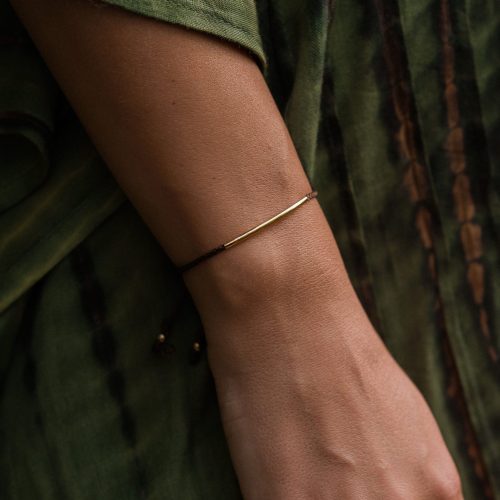 Rankų darbo auksinė apyrankė - SECOND SKIN