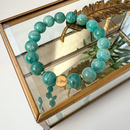 Amazonito kristalo apyrankė