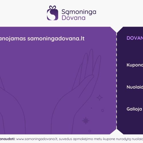 Sąmoninga dovana - dovanų kuponas