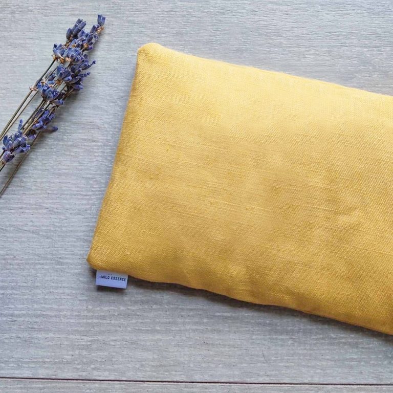 Gelsva aromaterapinė akių pagalvėlė