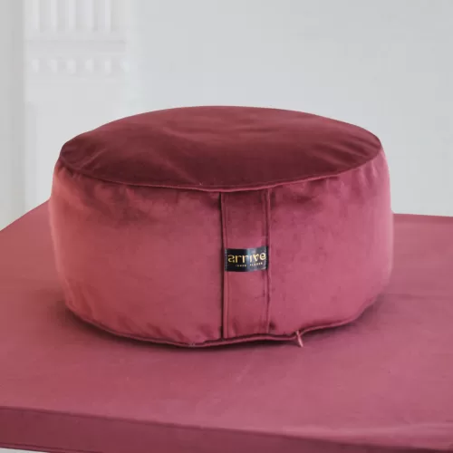 Prabangus meditacijos pagalvėlės ir kilimėlio rinkinys Zafu vidutinio dydžio